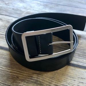 BABANA REPUBLIC Black/Silver Belt Size Large